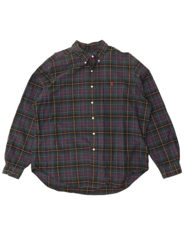 Cămașă de flanel, pentru bărbați, Ralph Lauren, 2XL, verde