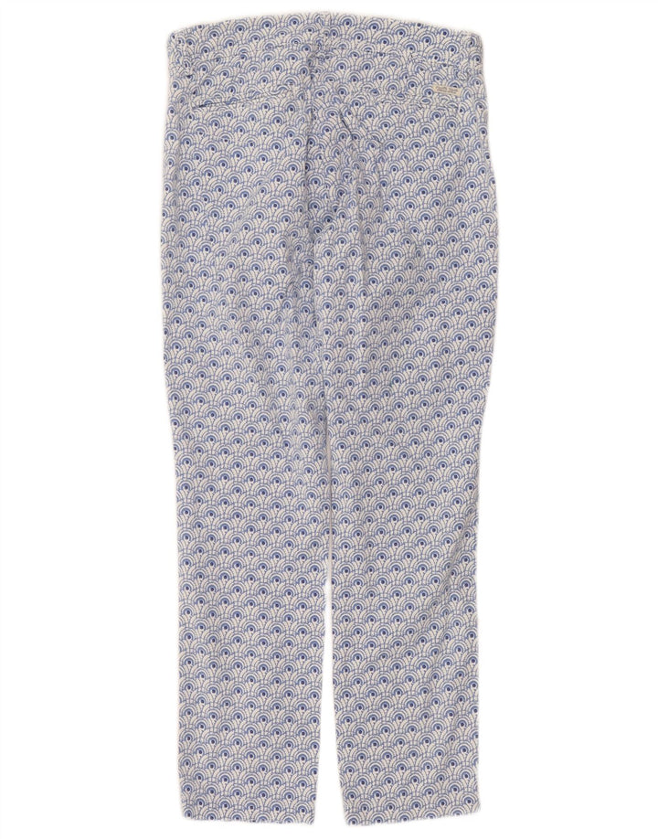 Pantaloni chino drepti North Sails pentru femei W30 L26 Blue Spotted