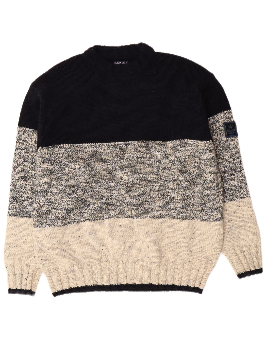 Pulover pentru bărbați Ocean Star cu decolteu rotund IT 50 mediu multicolor