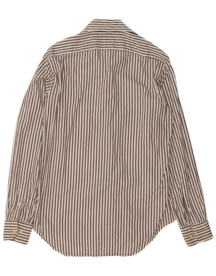 Cămașă pentru bărbați MASSIMO DUTTI Mărimea 39 15 1/2 Bumbac cu dungi maro medie