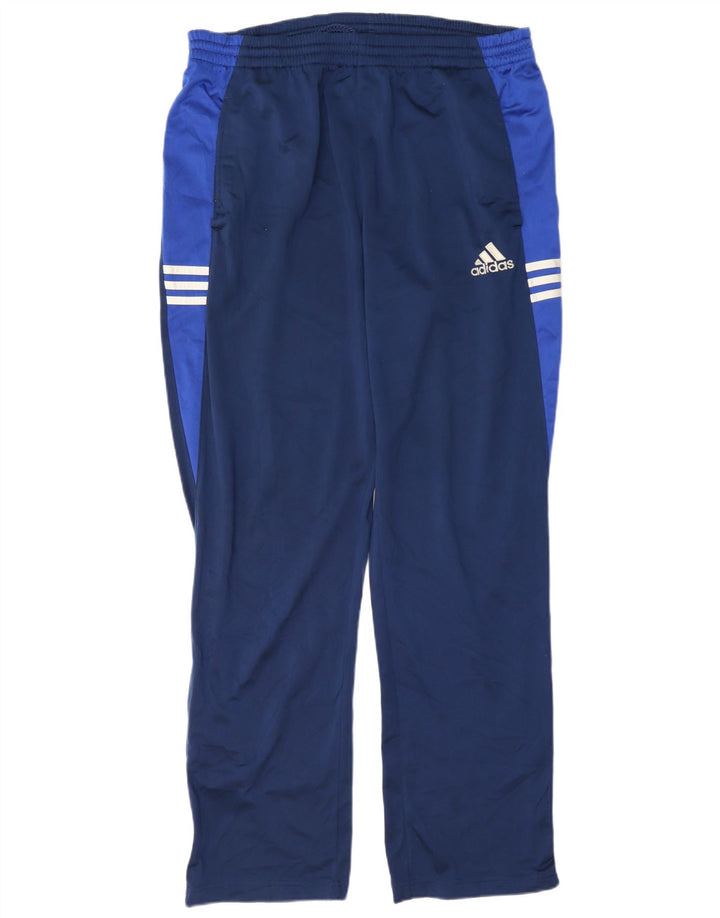 Pantaloni de trening Adidas pentru bărbați, mari, bleumarin, poliester color bloc
