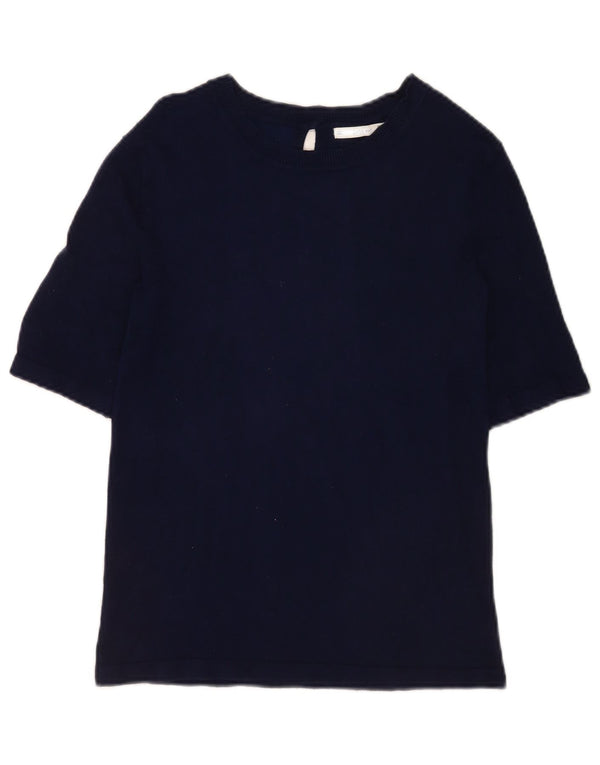 Top tricou pentru femei Zara UK 14 mare bleumarin