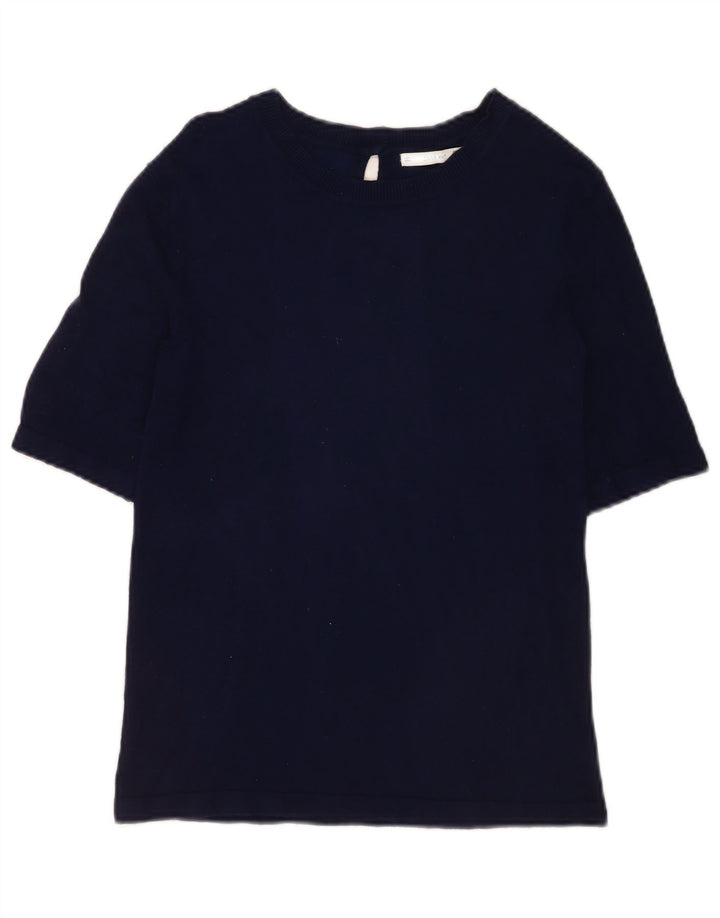 Top tricou pentru femei Zara UK 14 mare bleumarin