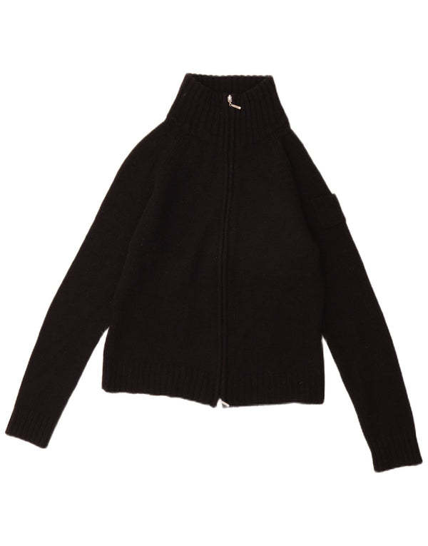 Pulover cardigan pentru femei Zara UK 12 Medium Negru Acrilic