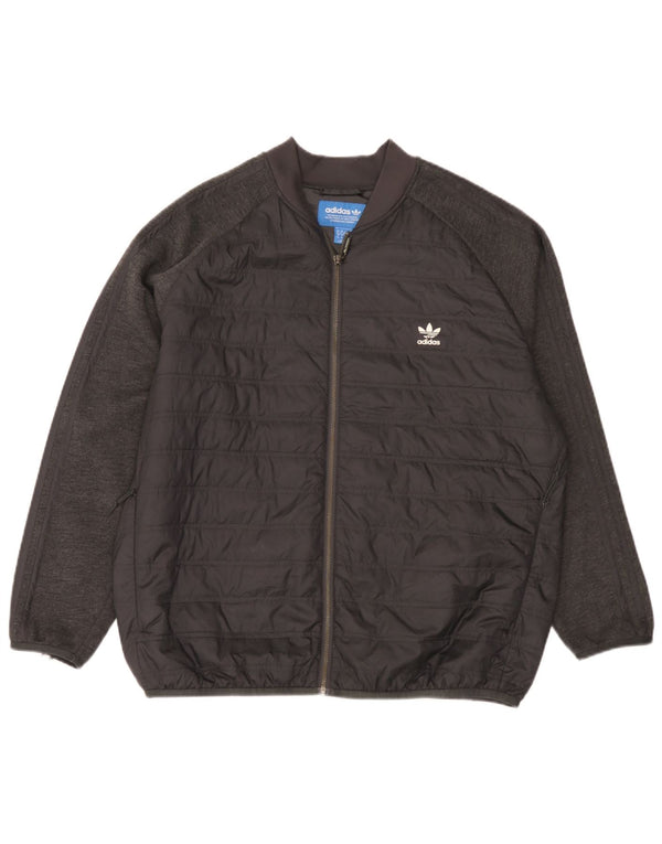 Jachetă căptușită pentru bărbați Adidas UK 42 XL Poliester negru