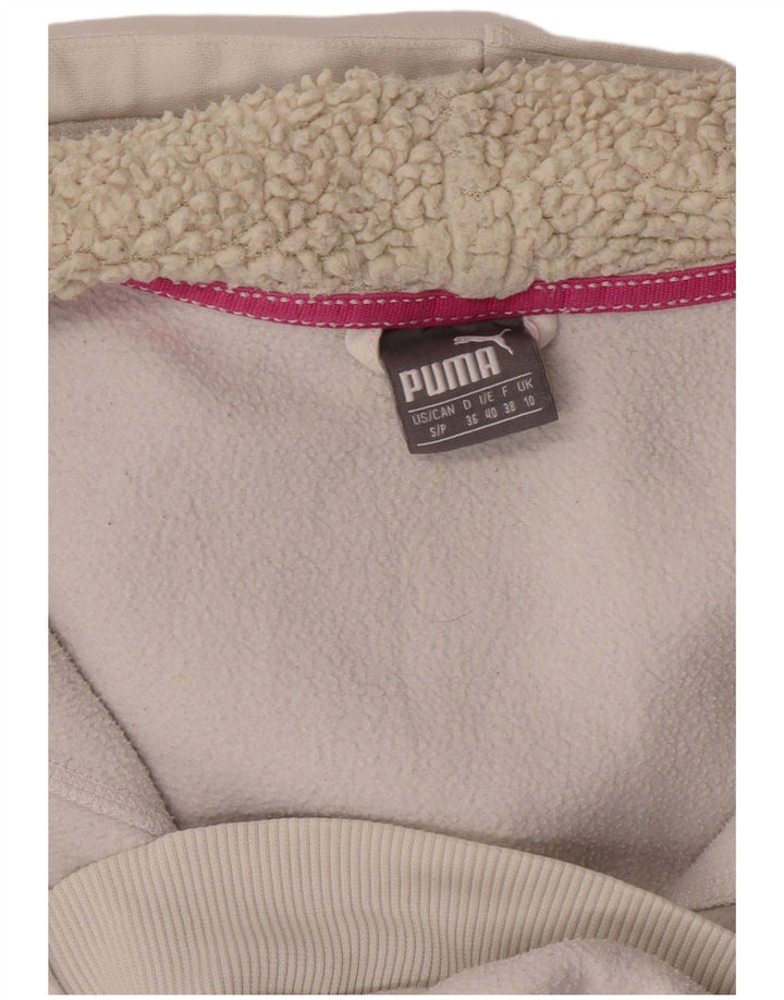 Pulover PUMA pentru femei cu fermoar, UK 10 Small White