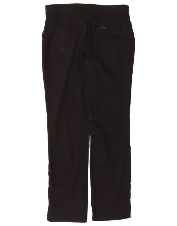Pantaloni chino drepti pentru femei Lee US 10 Large W34 L30 Bumbac negru