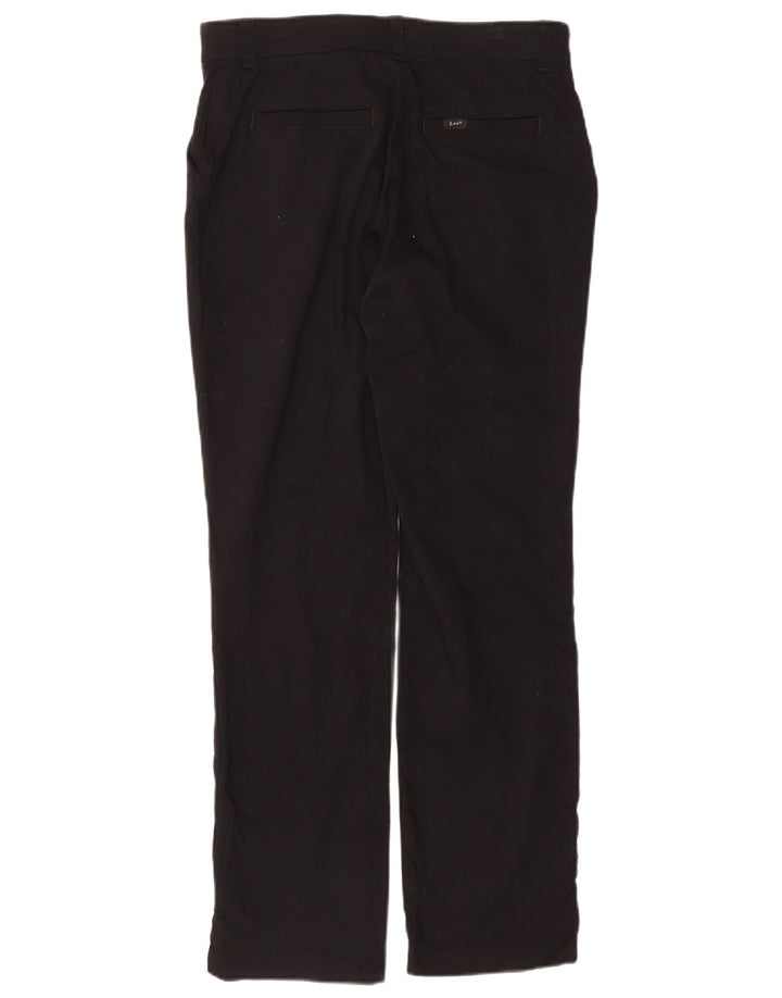 Pantaloni chino drepti pentru femei Lee US 10 Large W34 L30 Bumbac negru