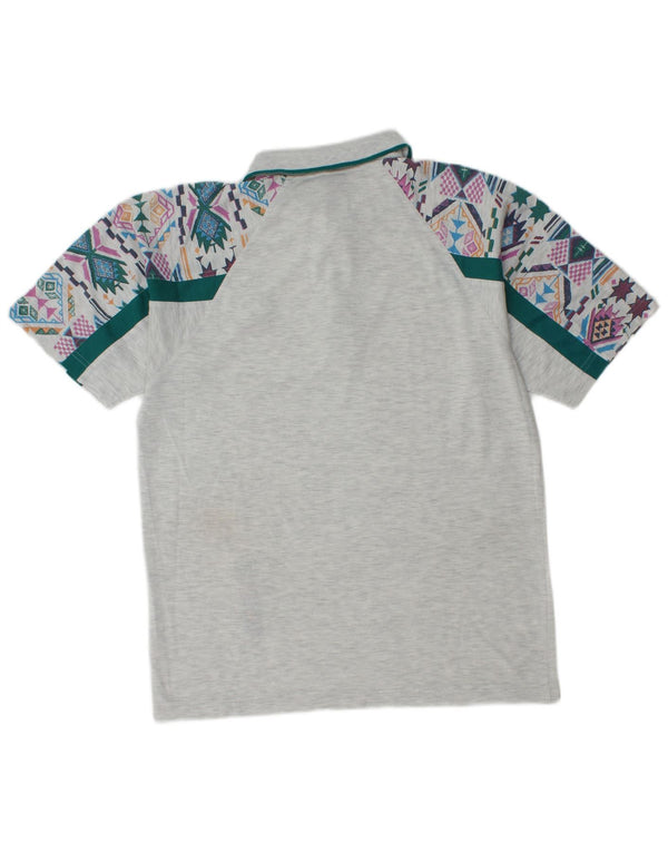 Tricou polo pentru bărbați Lotto Gri mediu Geometric