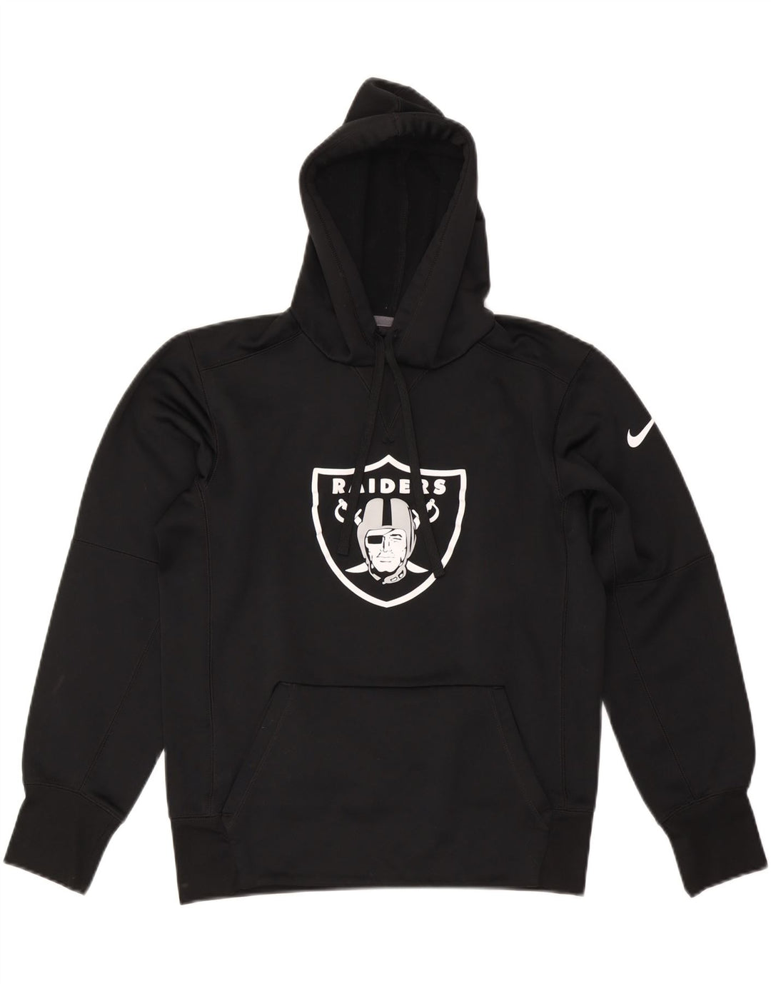 Pulover supradimensionat pentru femei Las Vegas Raiders NIKE UK 10 Mic Negru