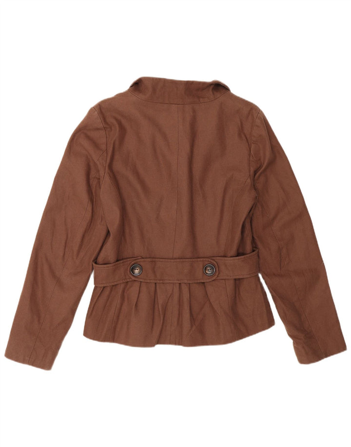 Jachetă Blazer pentru femei Mathew Williamson UK 12, bumbac maro mediu