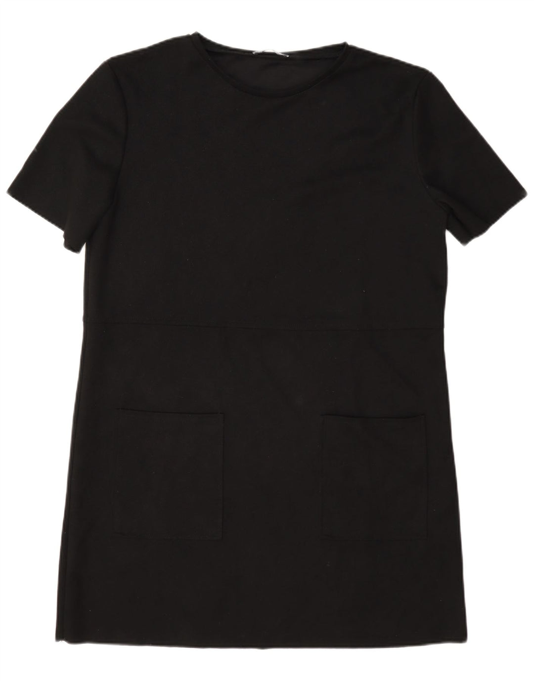 Rochie tricou pentru femei Zara UK 16 Poliester negru mare