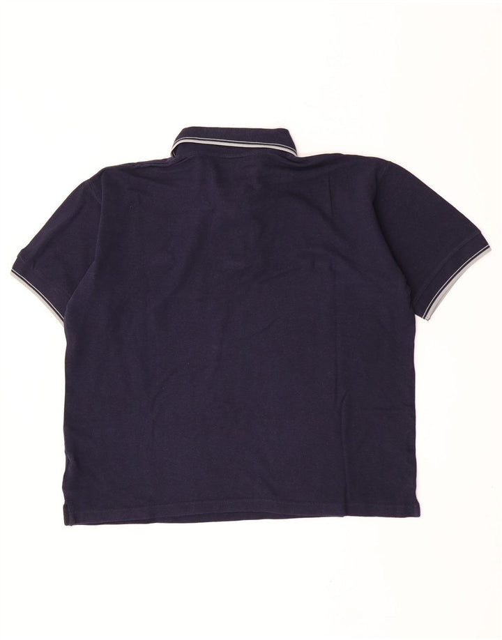 Cămașă polo pentru bărbați Kappa, mare, bleumarin, bumbac