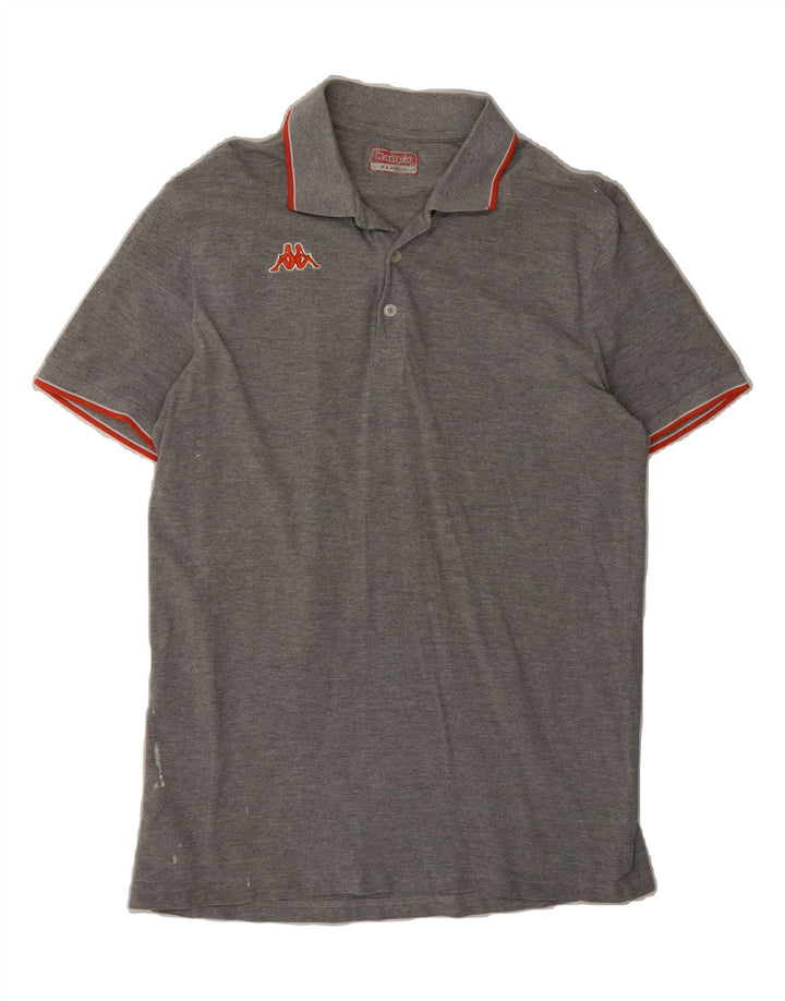KAPPA Mens Extra Slim Fit Polo Shirt XL Grey Vintage Kappa and Second-Hand Kappa from Messina Hembry 