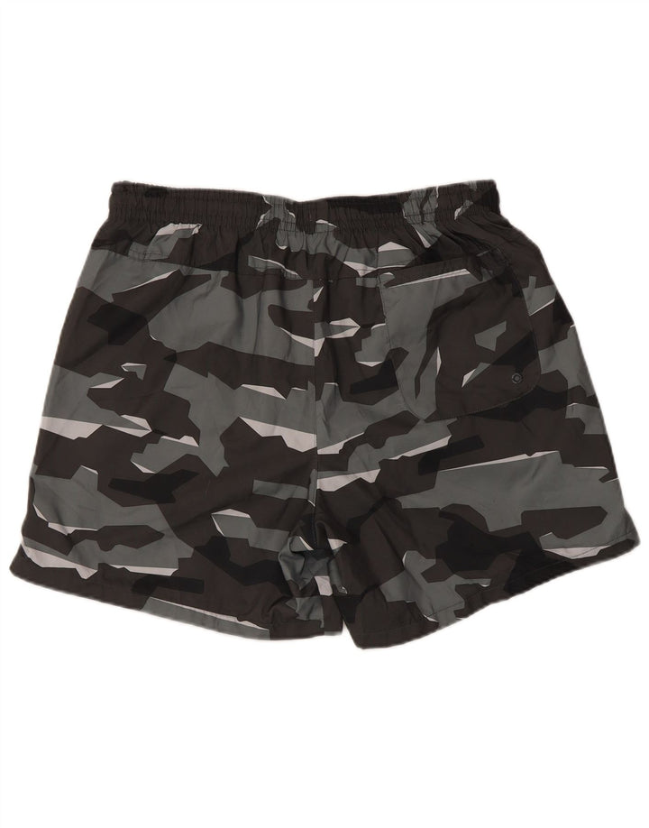 Pantaloni scurți sport Nike pentru bărbați, mari, gri, camuflaj, poliester