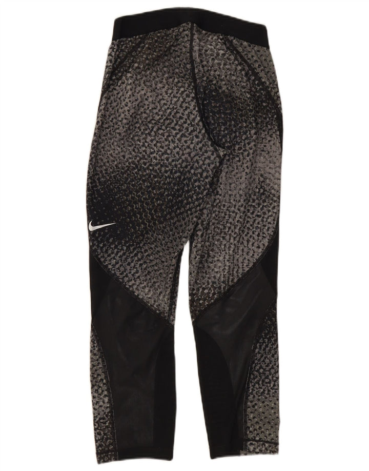 Leggings Capri Nike pentru femei UK 12 Gri mediu Colorblock