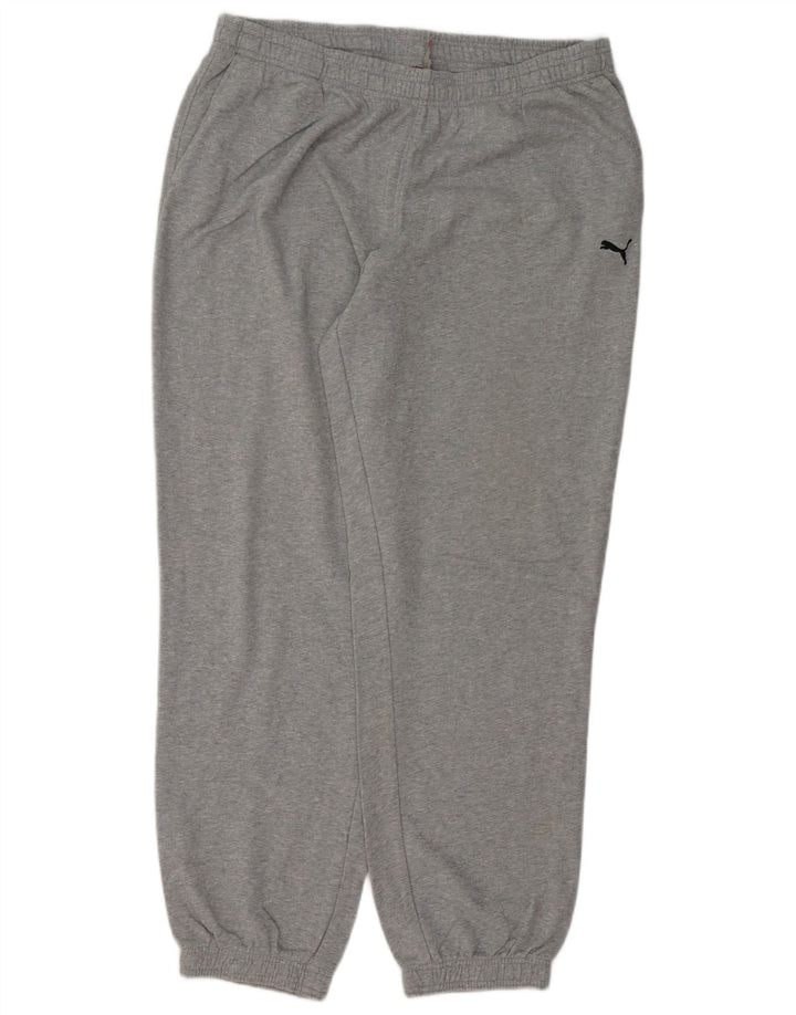 Pantaloni de trening pentru bărbați Puma Pantaloni de jogging 2XL, bumbac cu pete gri