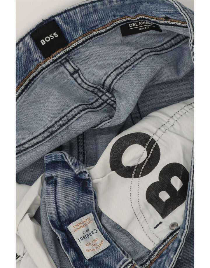 Blugi pentru bărbați Hugo Boss Delaware Slim W36 L32 Albastru