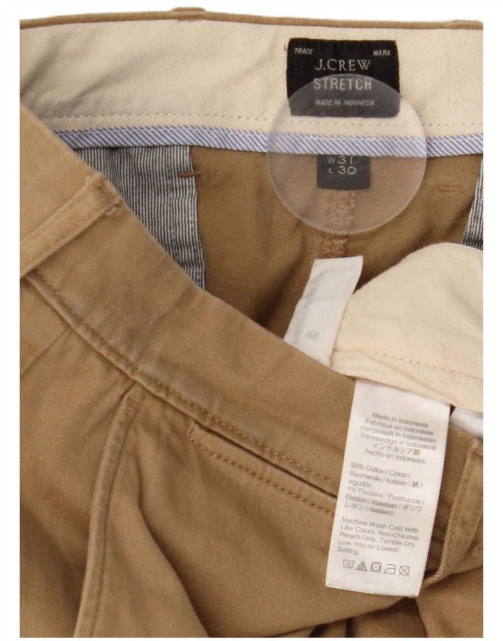 Pantaloni chino drept bărbați J. CREW L31 L30 bumbac bej