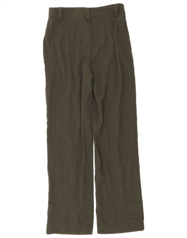 Pantaloni casual pentru femei Zara Mediu L28 L32 Kaki Poliester