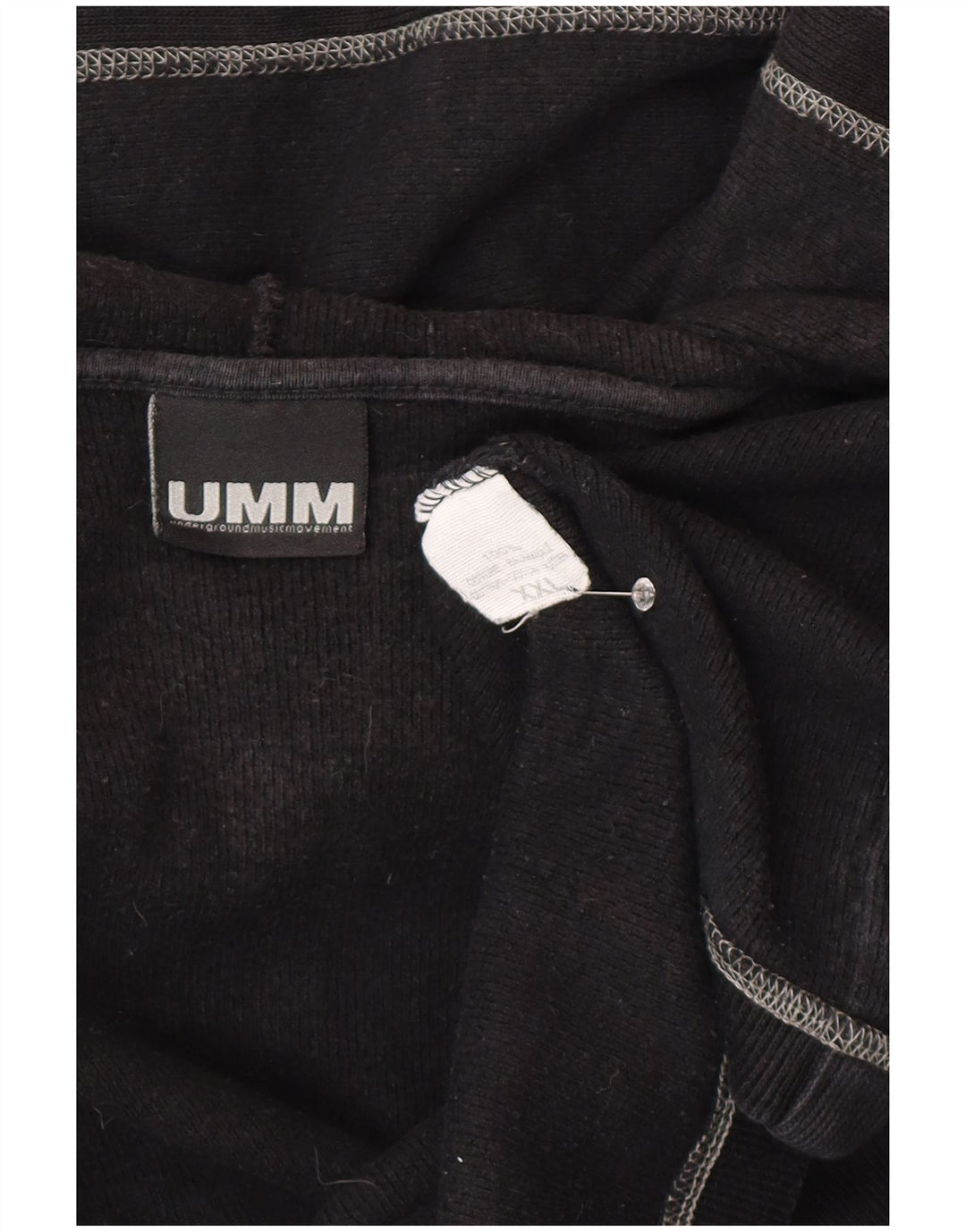 Cardigan cu glugă pentru bărbați UMM, 2XL, bumbac negru