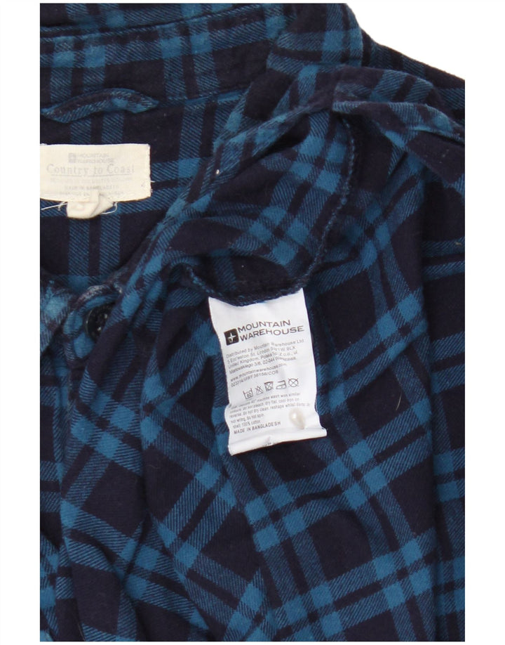 Cămașă de flanel pentru bărbați Mountain Warehouse, bumbac cu carouri albastre mari