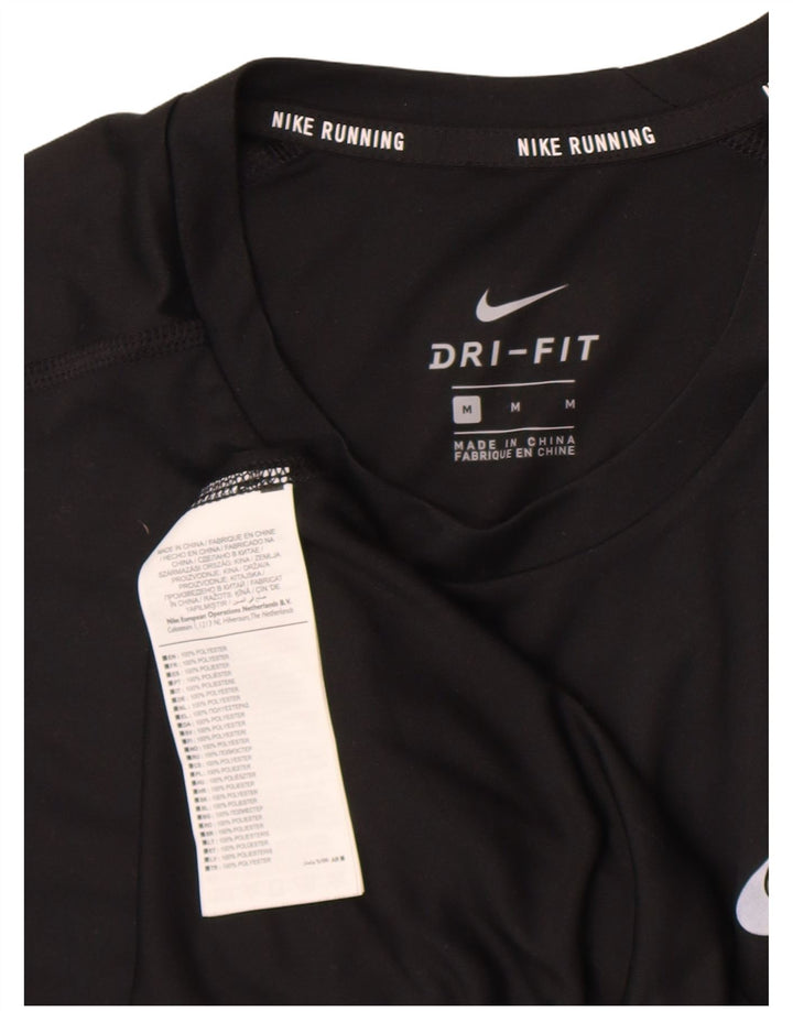 Tricou NIKE Dri Fit pentru bărbați Top Medium Negru Poliester