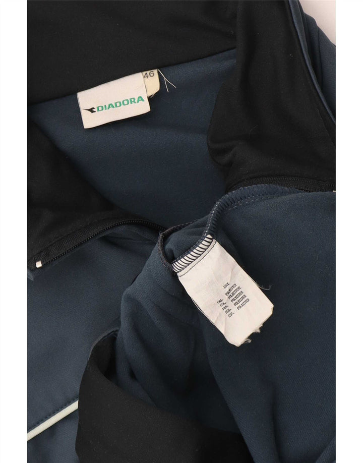 Jachetă de trening pentru bărbați Diadora IT 46 Small Blue Colorblock Poliester