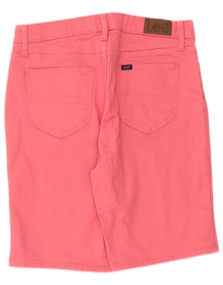 Pantaloni scurți din denim pentru femei Lee US 8 Medium W30, bumbac roz