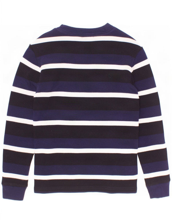 Bluză Polo Ralph Lauren pentru băieți, cu mânecă lungă, 6-7 ani, albastru bleumarin, bumbac cu dungi