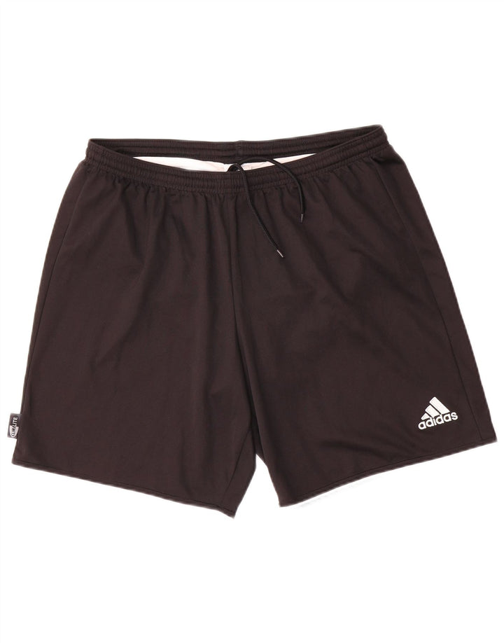 Pantaloni scurți sport pentru bărbați Adidas Climalite, poliester mediu negru