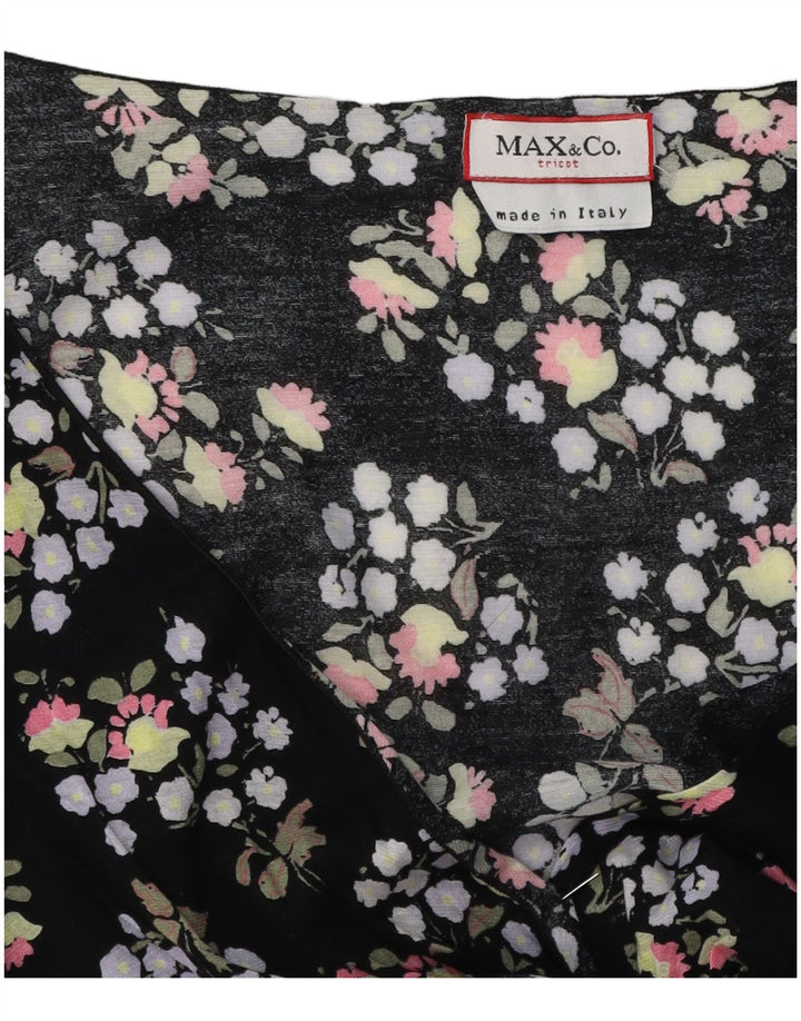 Bluză pentru femei Max & Co. Top UK 10 Small Black Floral