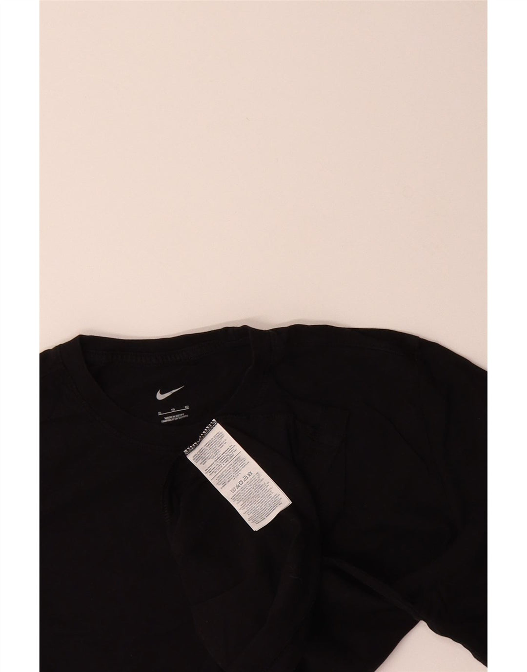 NIKE Mens T-Shirt Top XL Black Cotton