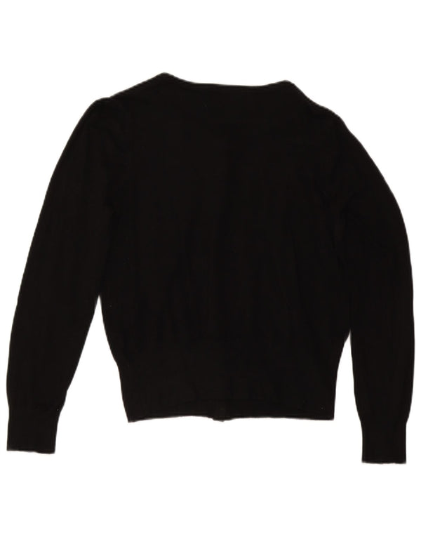 Pulover pentru femei Marks & Spencer Crop Cardigan UK 14 Medium Black Viscose