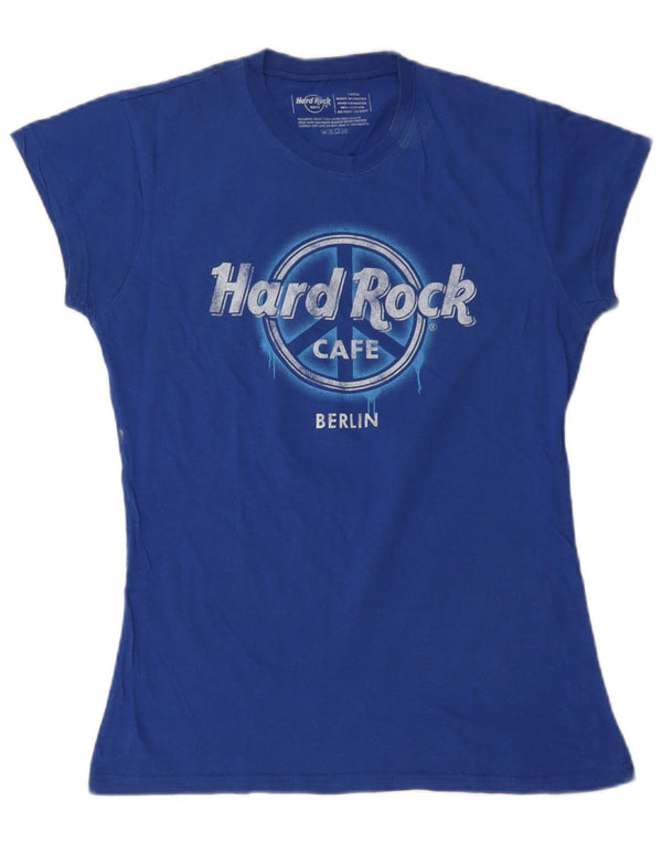 Hard Rock Cafe Berlin Tricou grafic Top UK 14 Mare Bumbac albastru