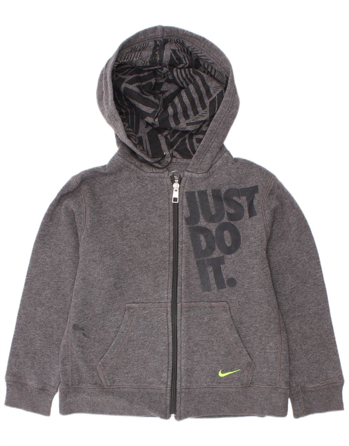 Pulover Nike Graphic Zip pentru băieți, 6-7 ani, gri