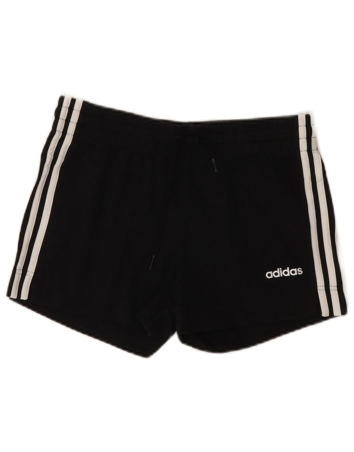 Pantaloni scurți sport ADIDAS pentru femei UK 8/10, bumbac negru mic