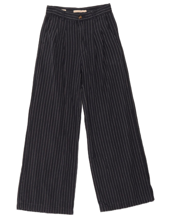 Pantaloni chino cu talie înaltă Levi's pentru femei L24 L30 bleumarin cu dungi