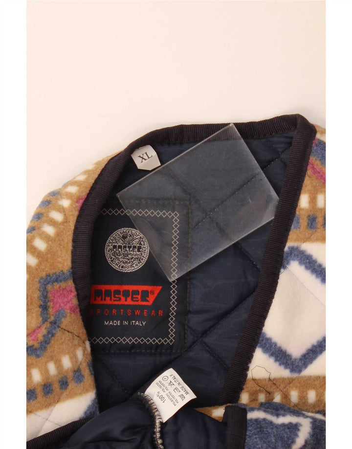 Gilet pentru bărbați Master Fleece UK 42 XL Poliester geometric multicolor