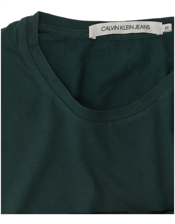 CALVIN KLEIN JEANS Tricou grafic pentru bărbați Top verde mediu