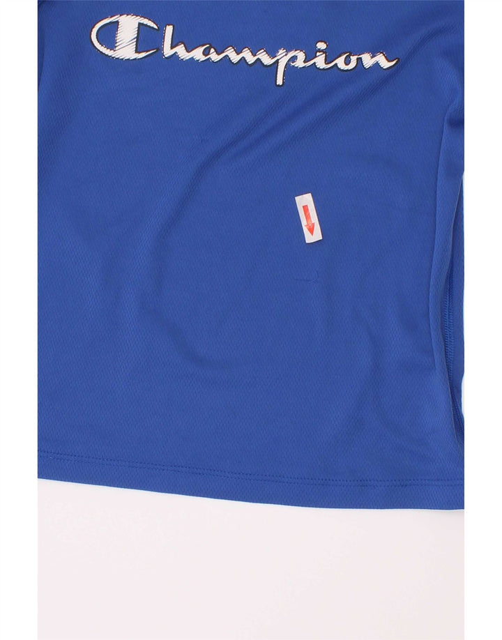 Tricou grafic Champion pentru băieți Top 3-4 ani 2XS poliester albastru