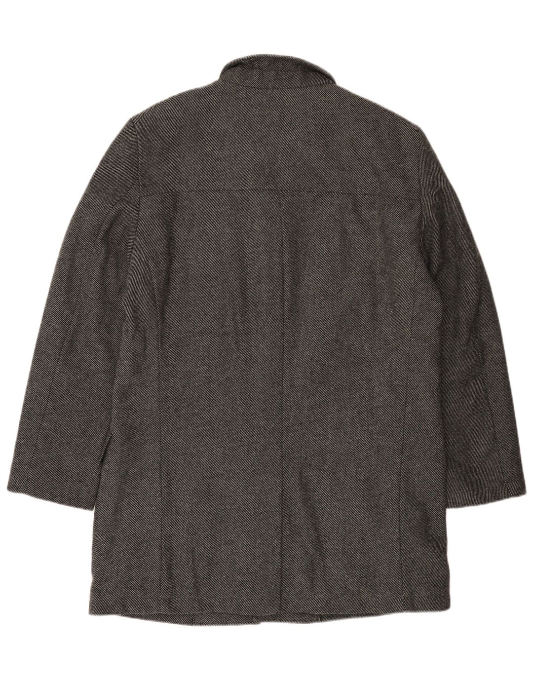 Pardesiu pentru bărbați Bruno Banani UK 44 2XL Lână cu dungi gri