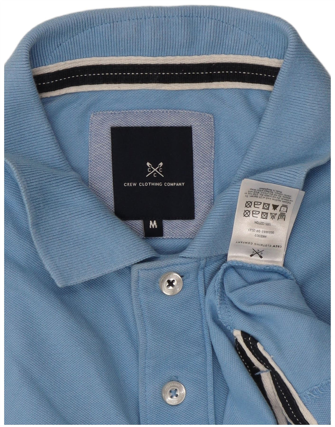 Crew Clothing Tricou polo pentru bărbați, bumbac albastru mediu
