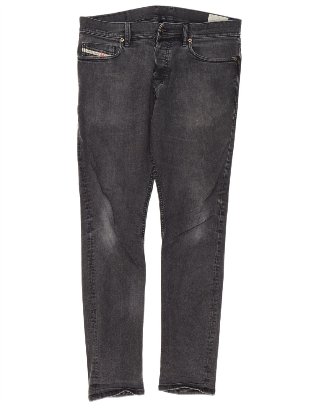 Blugi Diesel pentru bărbați, model Carrot Slim, W32 L32, gri, bumbac