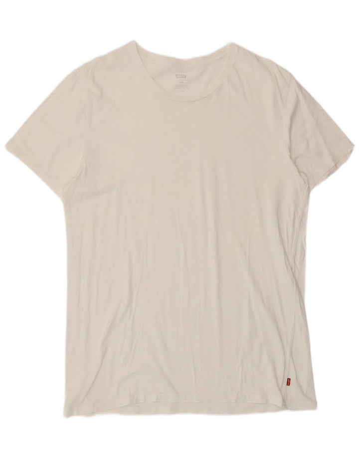 Tricou pentru bărbați Levi's Slim Top Large White