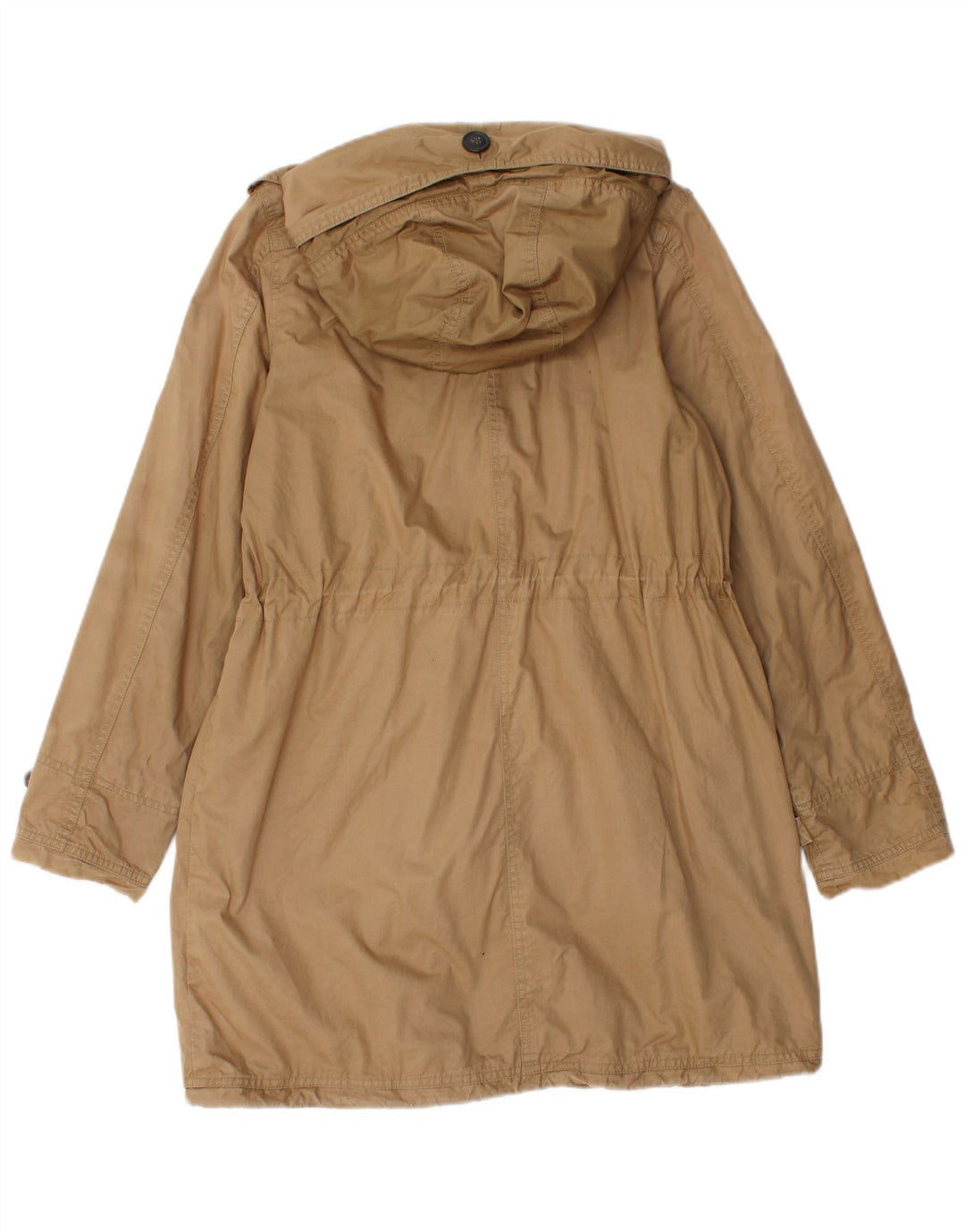 Jachetă parka cu glugă Woolrich pentru femei UK 10 mic, maro, bumbac