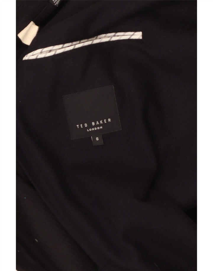 Jachetă Ted Baker pentru bărbați, cu 2 nasturi, mărimea 6, 2XL, bleumarin