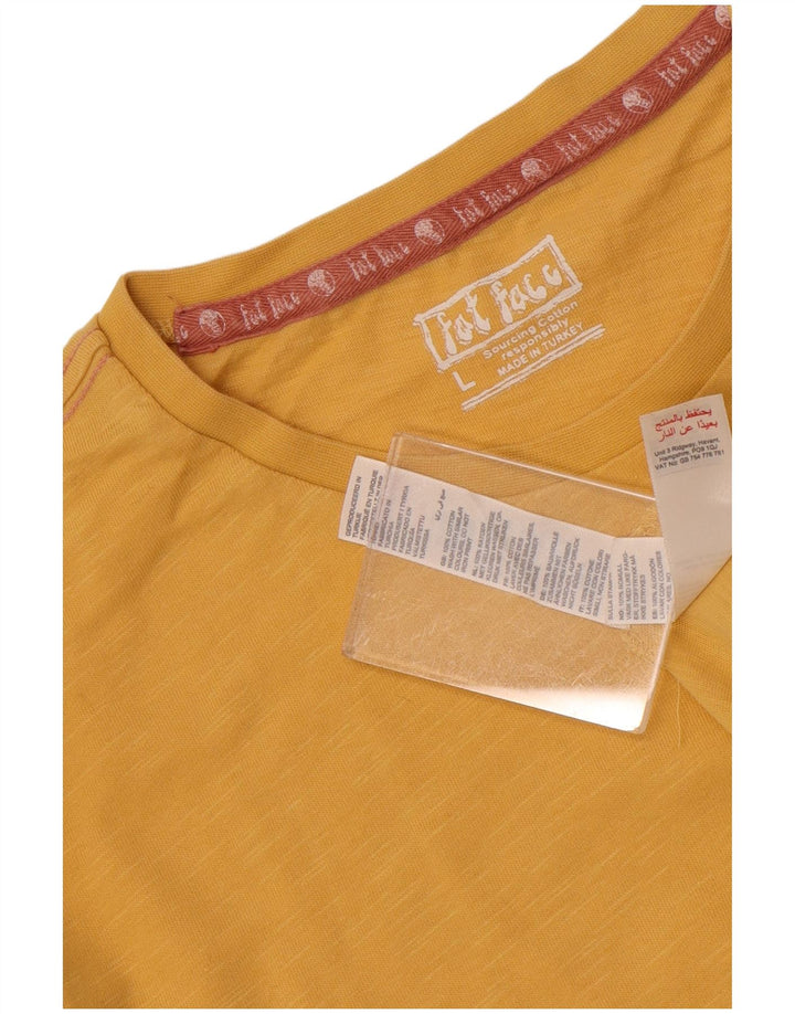 Tricou grafic pentru bărbați Fat Face Top mare din bumbac galben