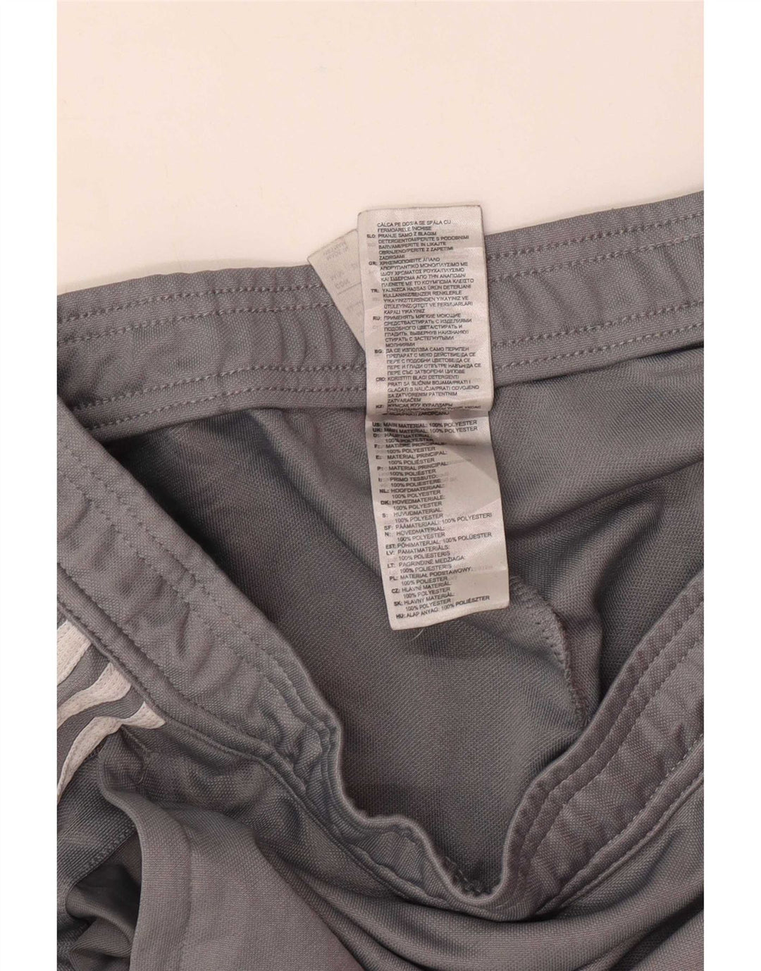 Pantaloni de trening Adidas pentru femei UK 12/14 Medium Gri Poliester