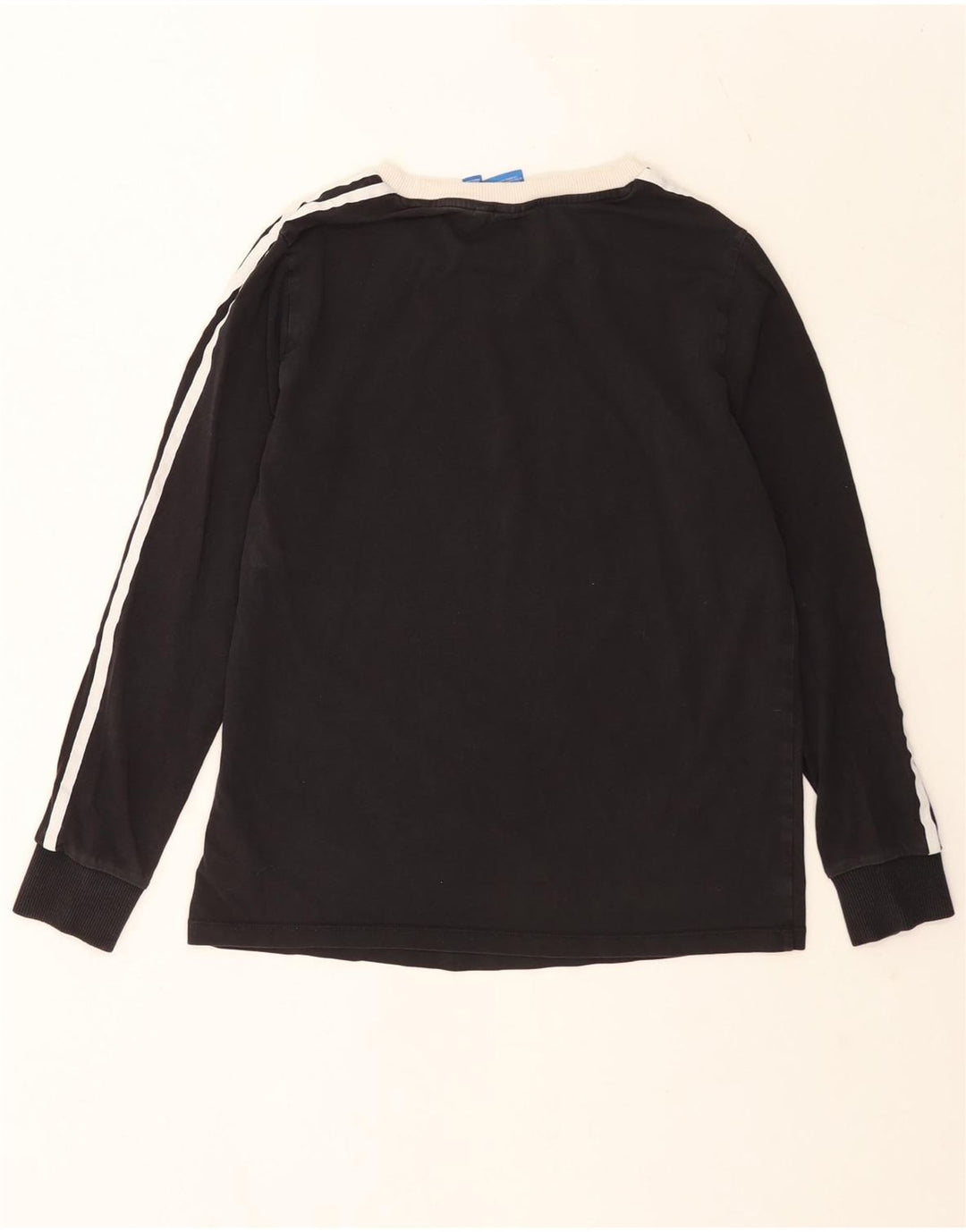 Adidas pentru femei Top cu mânecă lungă UK 14 Medium Black Bumbac